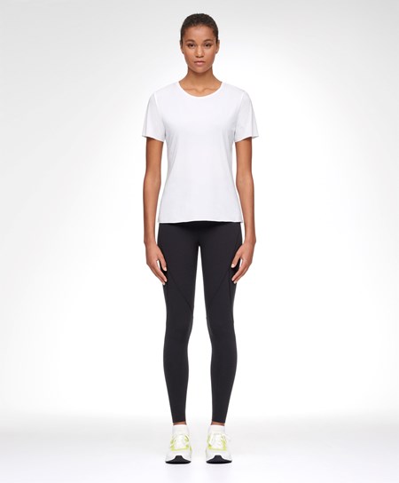 Oysho Microperforated Rövid-sleeved Technical T-shirt Fehér | SGVFUO-392