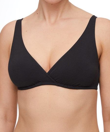 Oysho Modal Triangle Nursing Bra Fekete | EPOKZG-917