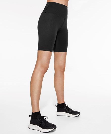 Oysho Perfect-adapt High-rise 20cm Cycle Shorts Fekete | IAFXRU-192