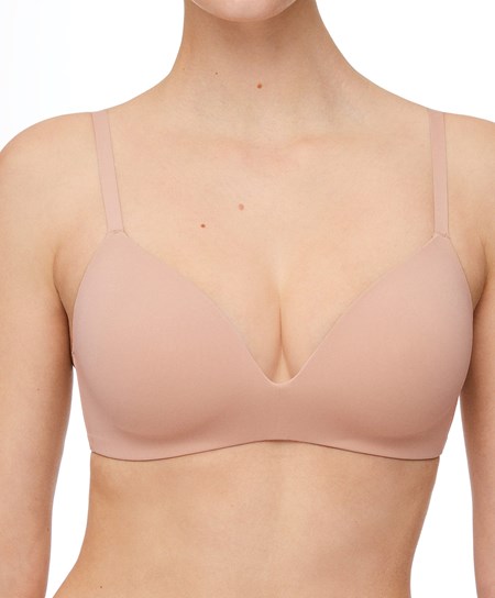 Oysho Polyamide Full Triangle Bra Bézs | GRNLQU-134