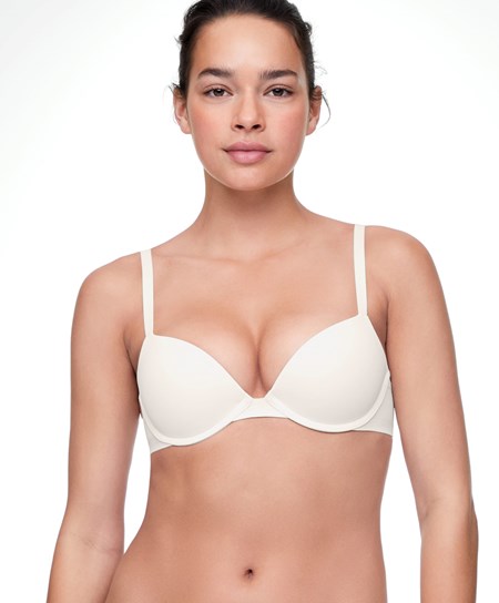 Oysho Push-up Classic Bra In Polyamide Pale Ecru | DNZOFB-687