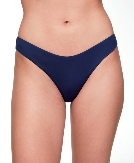 Oysho U-cut Brazilian Bikini Briefs Kék | AKZYIU-342