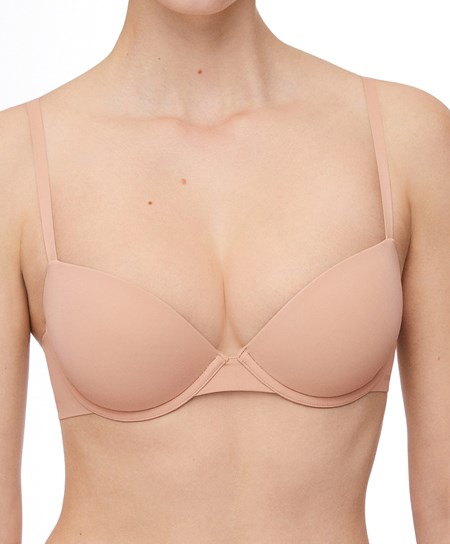 Oysho Underwired Polyamide Classic Bra Bézs | CYDEBJ-164