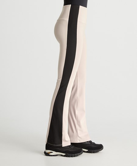 Oysho Warm-touch Flare Trousers Stone | WYMQAH-416